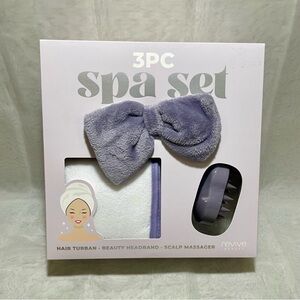 Revive Beauty 3PC Spa Set with Lavender Headband, NWT